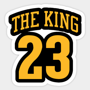 lebron james 23 the king Sticker